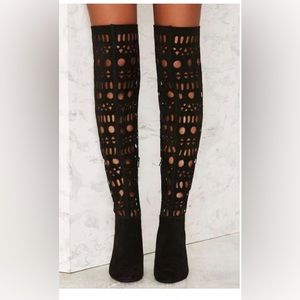 Jeffrey Campbell Domenica Suede Knee High Boot
